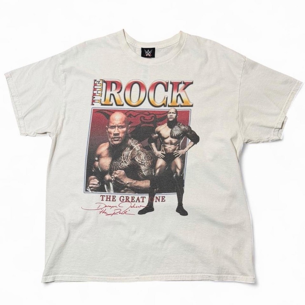 Vintage Y2K Wrestling The Rock WWE The Great One Dwayne Johnson T-shirt Medium